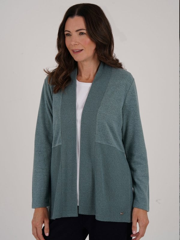 TIGI-Wear Ribbed Detail Cardigan