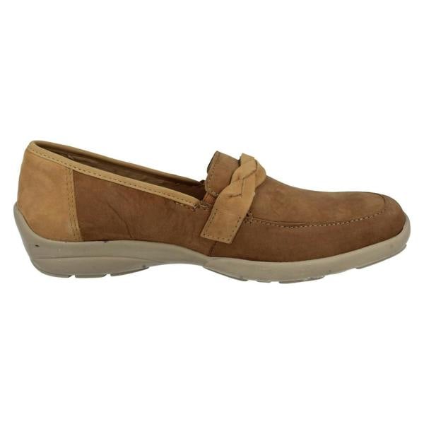 DB Shoes Ladies Easy B Wide Fitting Slip On Loafers Cork