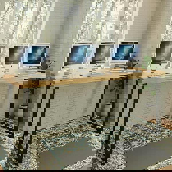 TRL Furniture Premium Solid Oak Standing Workstation