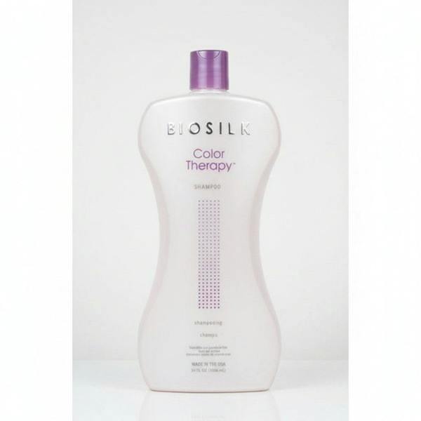 Biosilk Color Therapy shampoo bottle on a white background