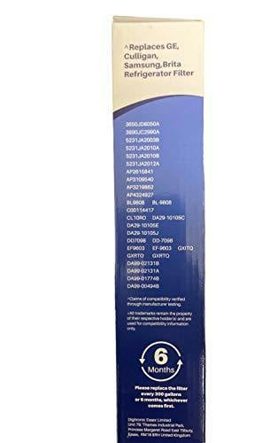HYGRAD BUILT TO SURVIVE HYGRAD® Replacement Fridge Water Filters Replaces GE, Culligan, Samsung, Brita For DA99-02131A, EF-9603 (Pack of 2,3,6 or 12)