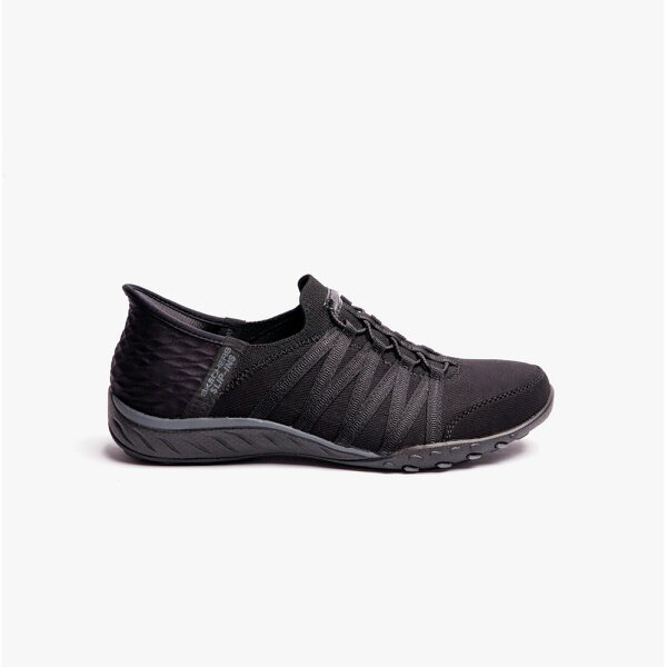 Skechers 100593/BBK BREATHE-EASY - ROLL-WITH-ME Casual Shoes Casual Shoes   in  Black