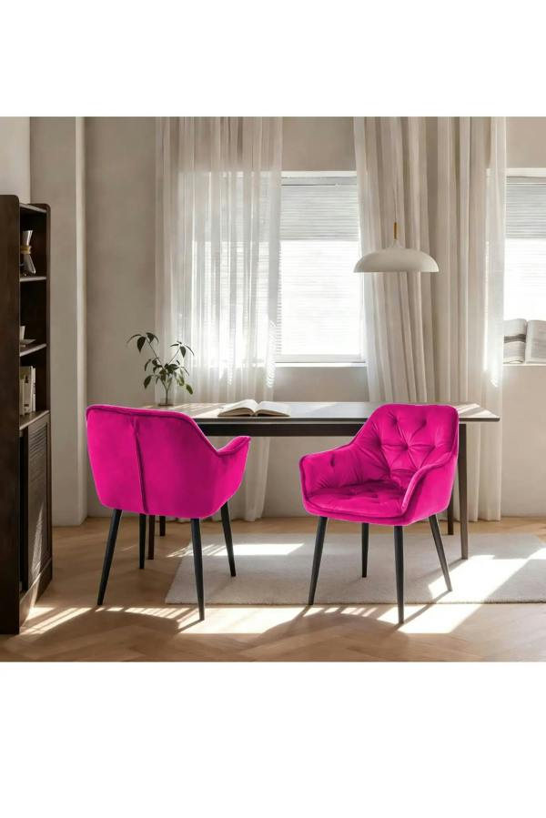 Groundlevel Set of 2 Velvet Upholstered Dining Chairs