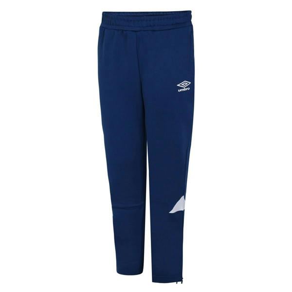 Umbro Kids Total Tapered Training Jogging Bottoms - Navy/White