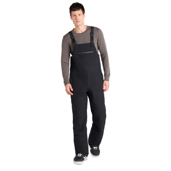 Animal Mens Powder Bib Front Ski Trousers - Black - 
