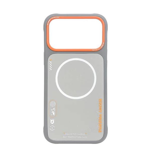 Nimmy Friends Nimmy Cool & Cute 2.0 Case with MagSafe for iPhone 17 Pro Max 6.9" Grey Orange - N-YJKM-CX2.0-IP17-PRO-MAX-05-A