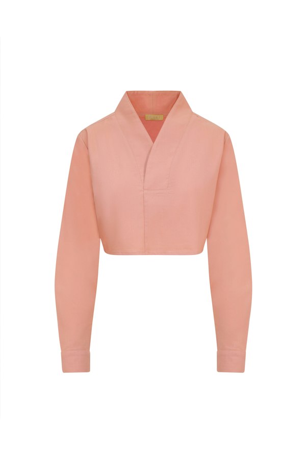 BALOU Women's V-Collar Shirt - Candy Pink