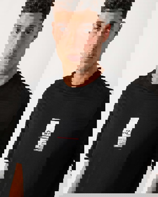 BOSS Green Tee Photoprint Mens T-Shirt - Black 001