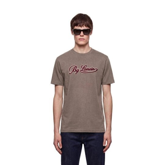By Lanvin Script Logo Brown T-Shirt