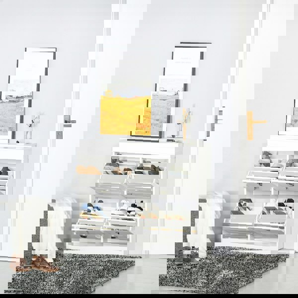 Flip-down Shoe Cabinet