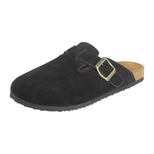 Down to Earth Ladies Down To Earth Buckle Detailed Slip On Mule Sandals F80591