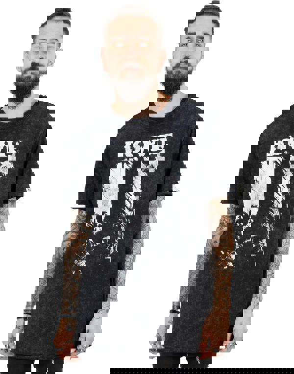 David Bowie Mens Black Bowie Short Sleeved T-Shirt