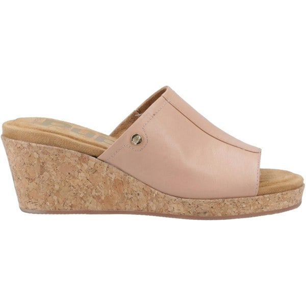 Hush Puppies Willow Leather Women's Cafe Creme Wedges