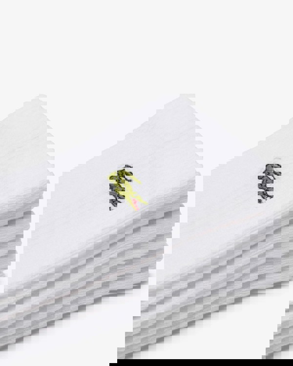 Lacoste 3 Pack Sport Mens High Cut Socks - White/White-White Z92