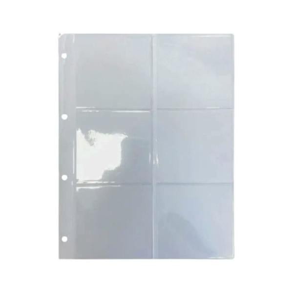 Clear plastic pocket sleeves for A4 binder albums, pack of 10