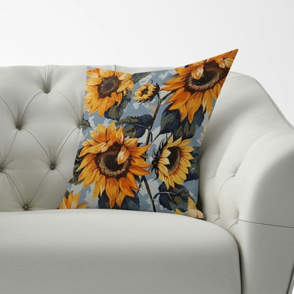 Warren Reed Sunflowers On A Sunny Day Cushions