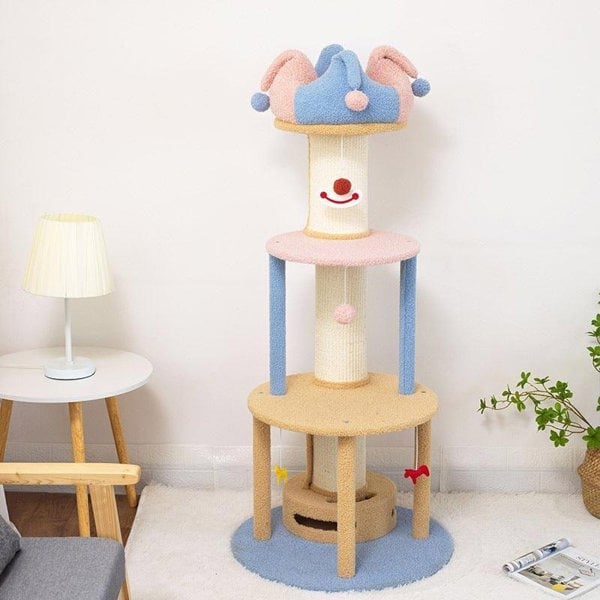 Lori Cat Climber, Cat Tree, Coral Fleece-Weilai Concept-Weilai Concept