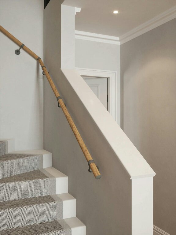 Handrails Direct Packwood Light Oak Single-Winder Handrail