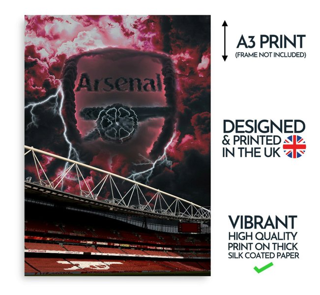 NotNiceThings Arsenal Magic Poster - Augmented Reality Art