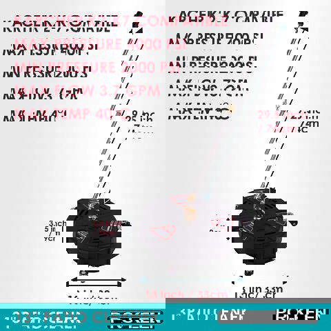 ProKleen Pressure Washer Surface Patio Cleaner Attachment 13" Karcher Compatible