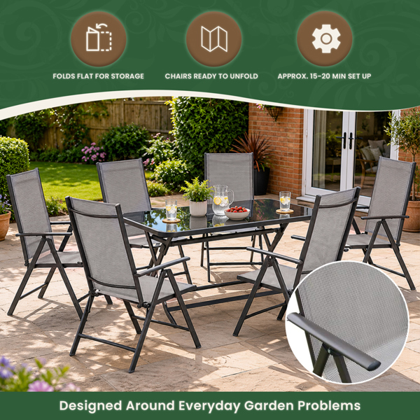 Henley 6 Seater Garden Dining Set