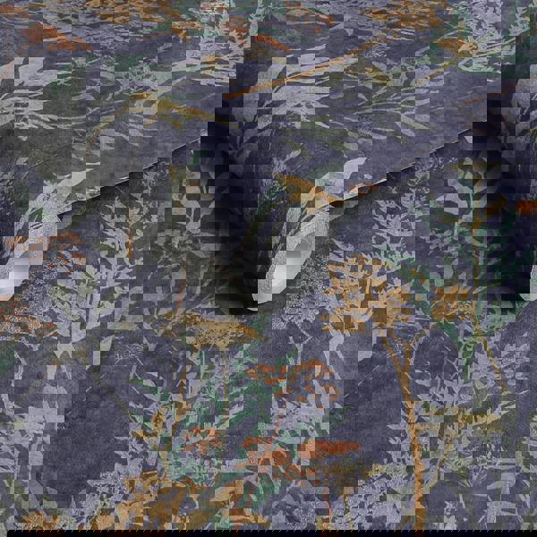 Superfresco Easy Solstice Leaves Wallpaper - Navy & Copper - 10m