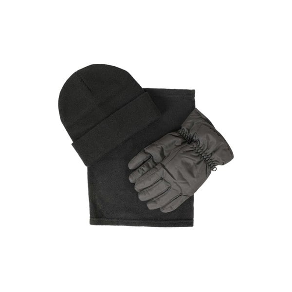 Mountain Warehouse Womens Hat Gloves And Scarf Set - Black