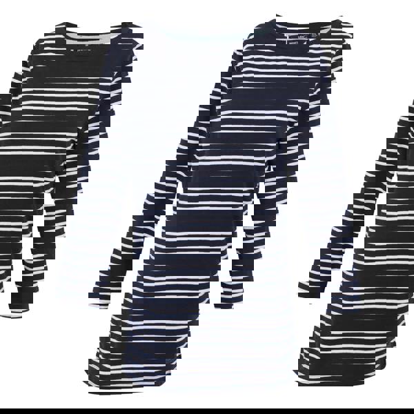 Regatta Womens Baylette II Striped T-Shirt - Navy/White