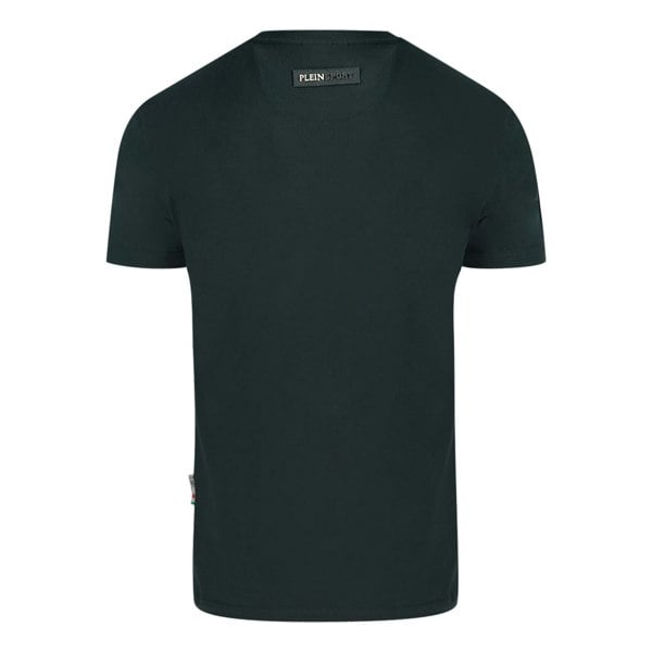 Plein Sport Block Gold Logo T-Shirt - Black