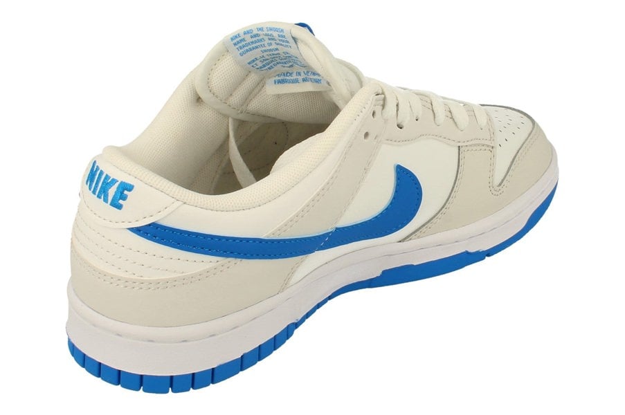 Nike Dunk Low Retro Mens Trainers Dv0831  108 - Summit White Photo Blue 108 - Photo 2