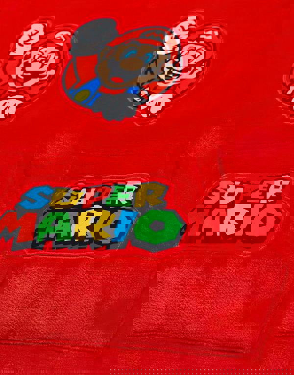 Nintendo Boys Red Mario Blanket Hoodie