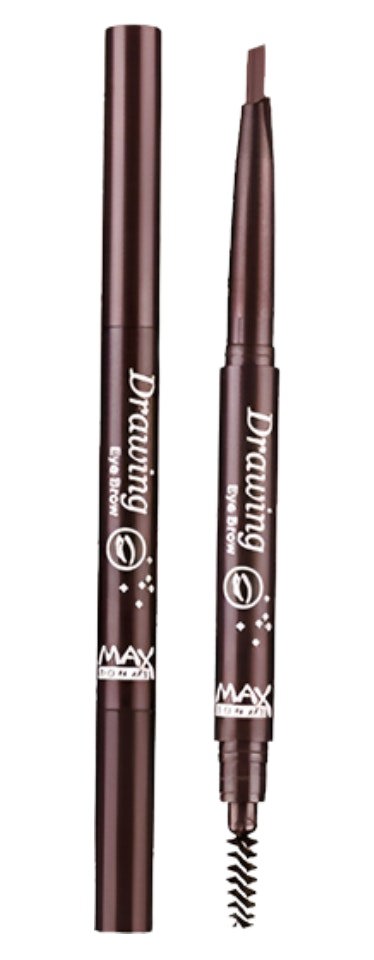 Maxdona Retractable Long Lasting Eyebrow Eye Brow Pencil with Brush