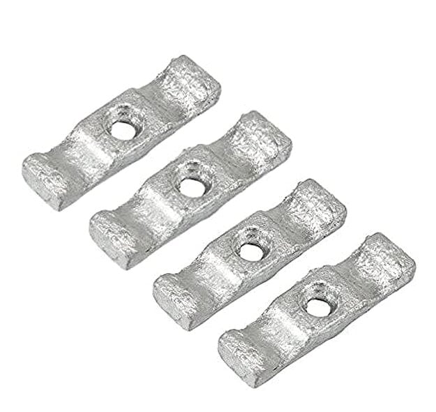 Haven Heritage 4 X Bright Zinc Plated Large 2" Turn Button Catches - Shed Door/Gate & Rabbit Hutch Latches