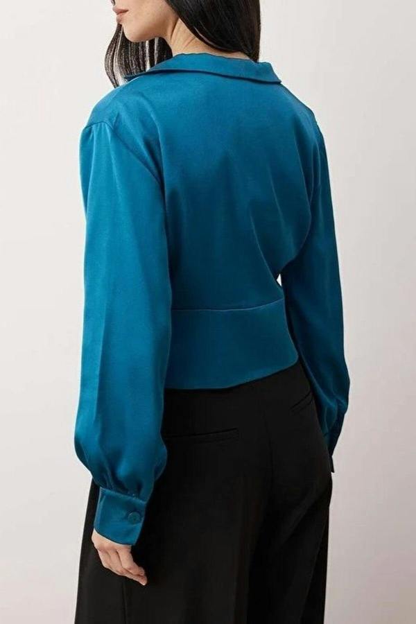 WOVCOR Satin Woven Blouse