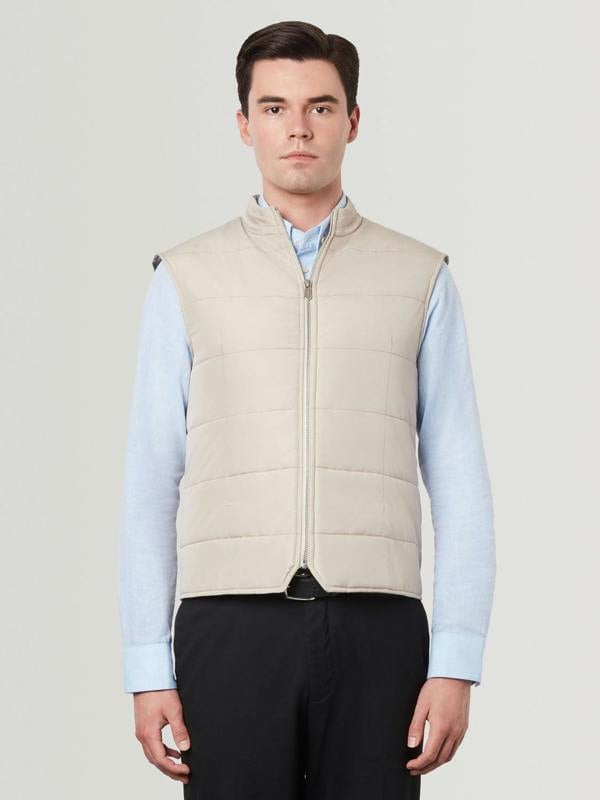 Quilted Gilet Sand