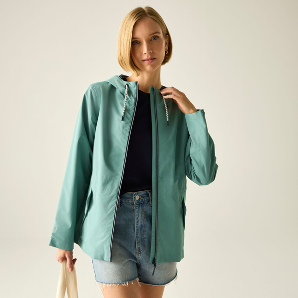 Regatta Womens Bayletta Grid Distress Waterproof Jacket - Ivy Moss