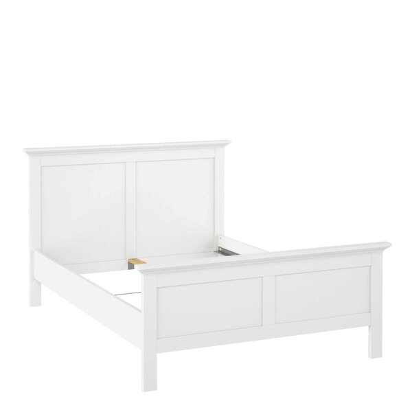 Wyld Haus Osaka Double Bed Frame 4ft6 Farmhouse White Wood