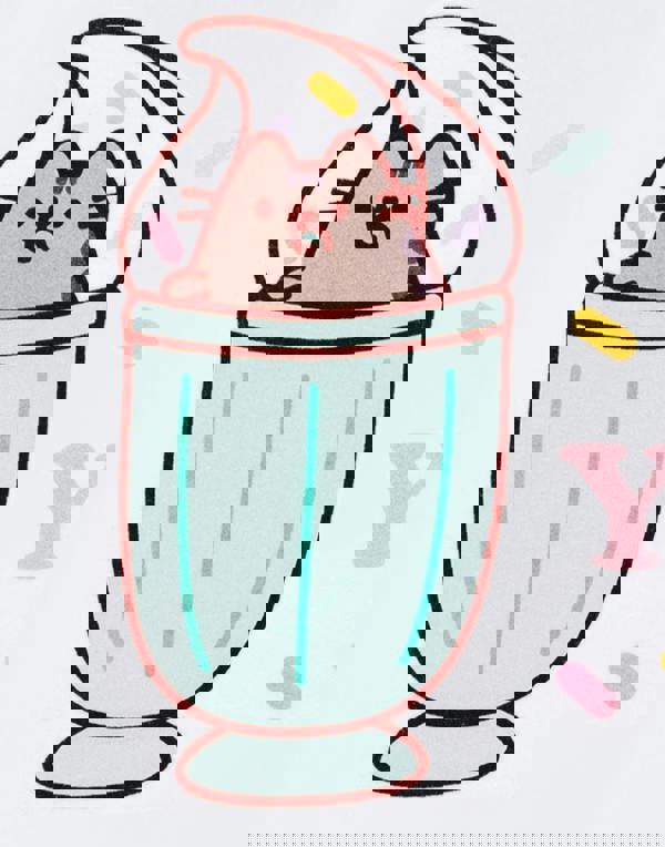 Pusheen Womens White Treat Yourself Short Sleeved T-Shirt