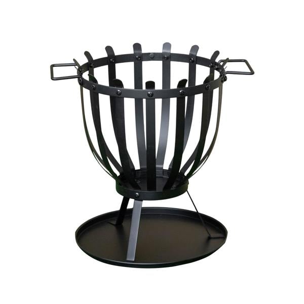 Samuel Alexander 44cm Black Steel El Clasico Outdoor Garden Firebasket