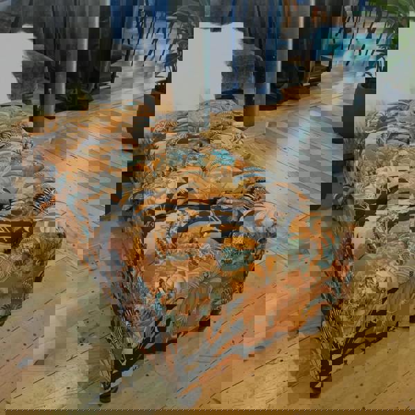 Rectangle handmade buttoned bench for end of bed UK