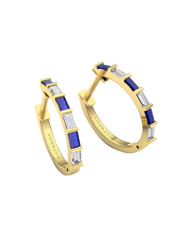 Gemdaia Sapphire Serenity Earrings