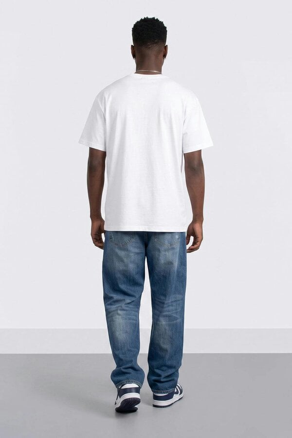 London Attitude Originals 2009 Oversized Heavyweight Graphic T-Shirt in White