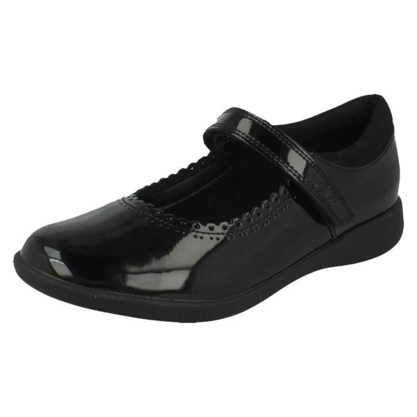 Clarks Girls Clarks Scalloped Edge Mary Jane School Shoes Etch Pure K