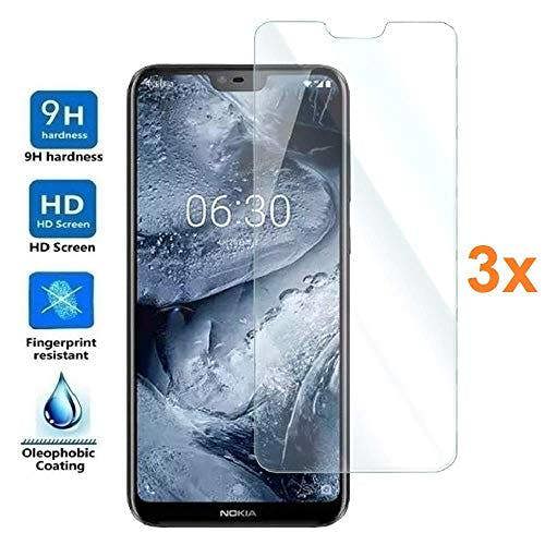 KAV PACK OF 3 Screen Protector For Nokia 3, Nokia 3 Tempered Glass Screen Protector, [9H Hardness] [Anti Scratch] [Shatter Proof] [ Easy Installation]