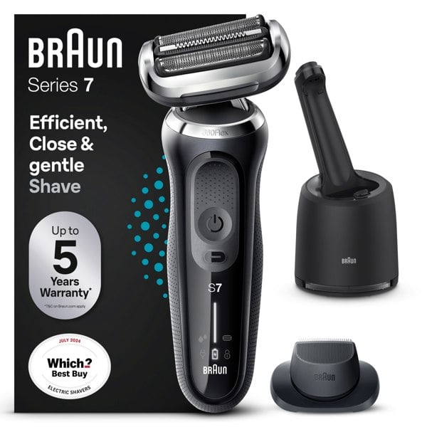 Braun Series 7 70-N7200cc Electric Shaver with Precision Trimmer, SmartCare Center - Black