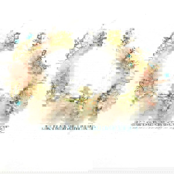 Pretty gold and pink headband with butterflies