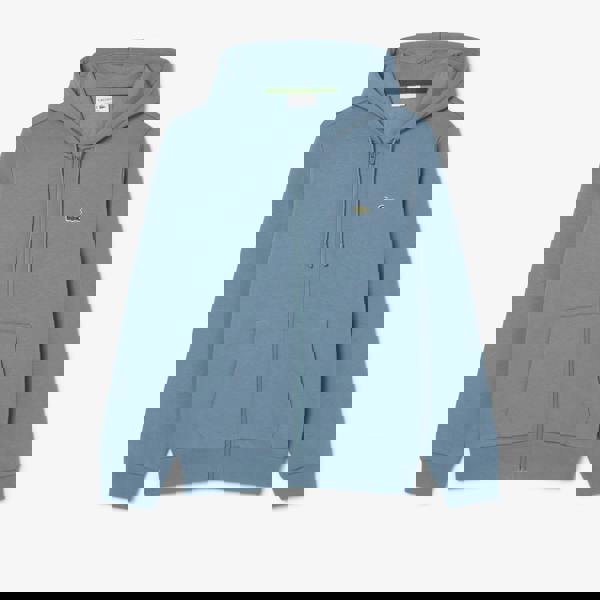 Lacoste Mens Fleece Full Zip Hoodie - Blue - 