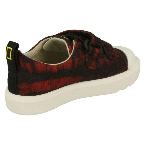 Clarks Childrens Boys Girls National Geographic Detailed Shoes City Geo T