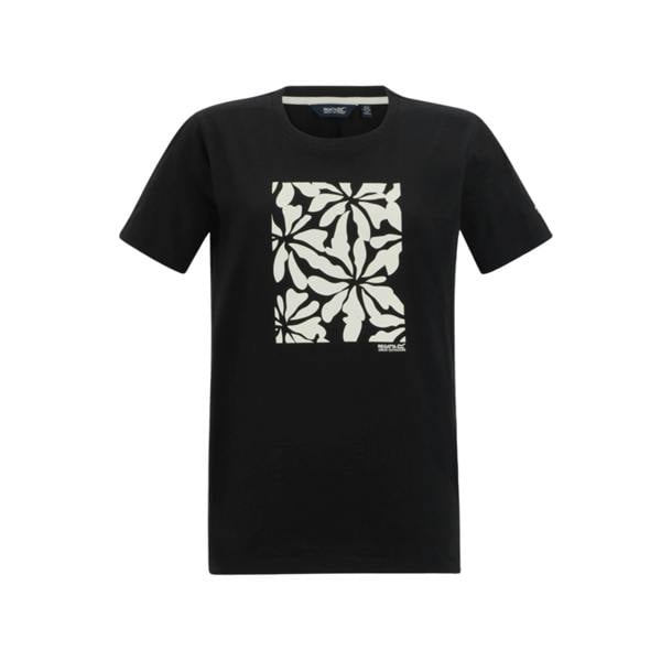 Regatta Womens/Ladies Filandra VX Floral Pattern T-Shirt - Black - 