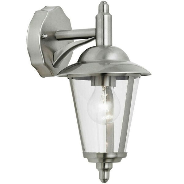 IP44 Outdoor Wall Lamp Stainless Steel Traditional Lantern Porch Hang Pendant Loops